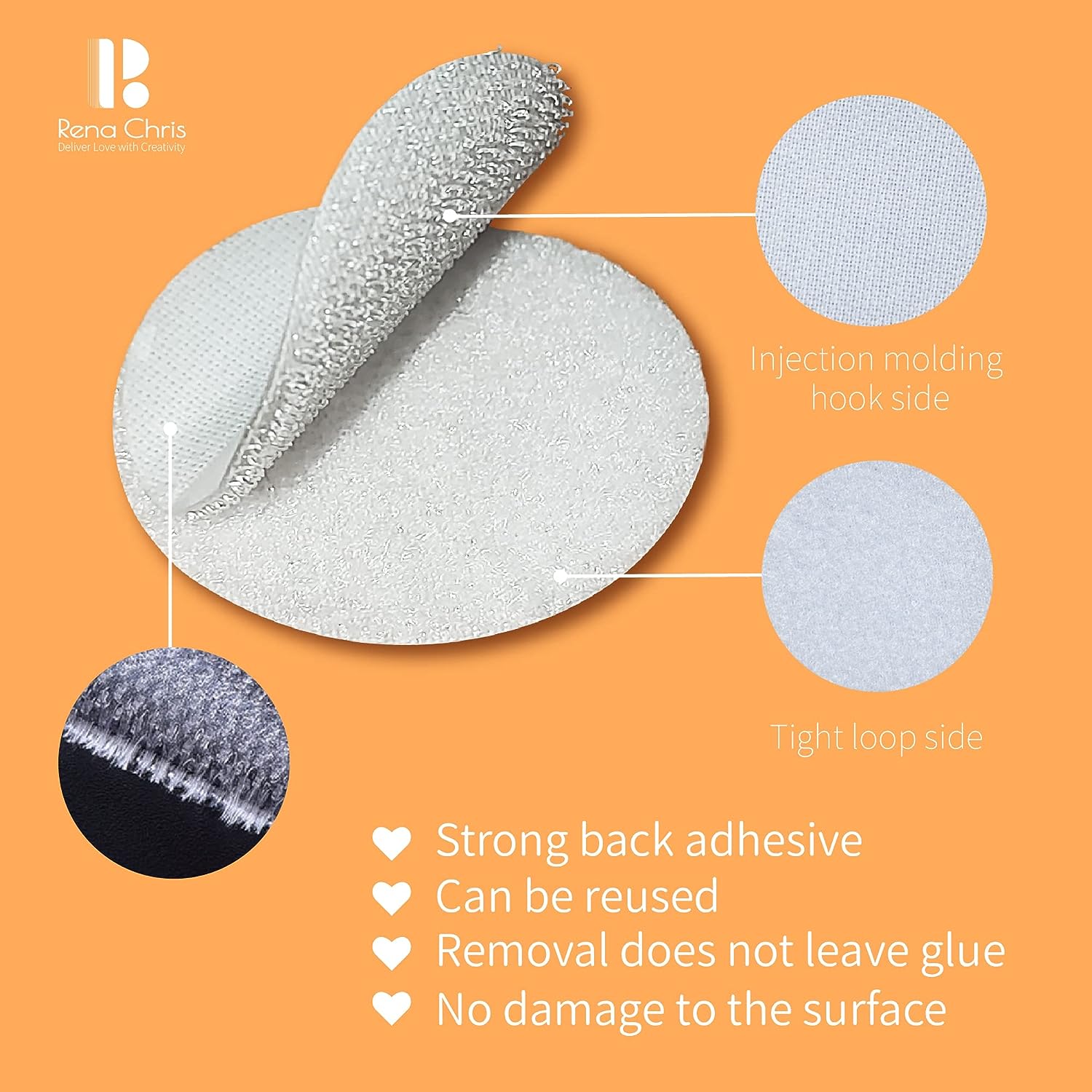 Self Adhesive Dots, Strong Adhesive 1000pcs(500 Pairs) 0.59 Diameter Sticky  Back Coins Nylon Coins, Hook & Loop Dots with Waterproof Sticky Glue Coins  Tapes, Very Suitable for Classroom, Office, Home 
